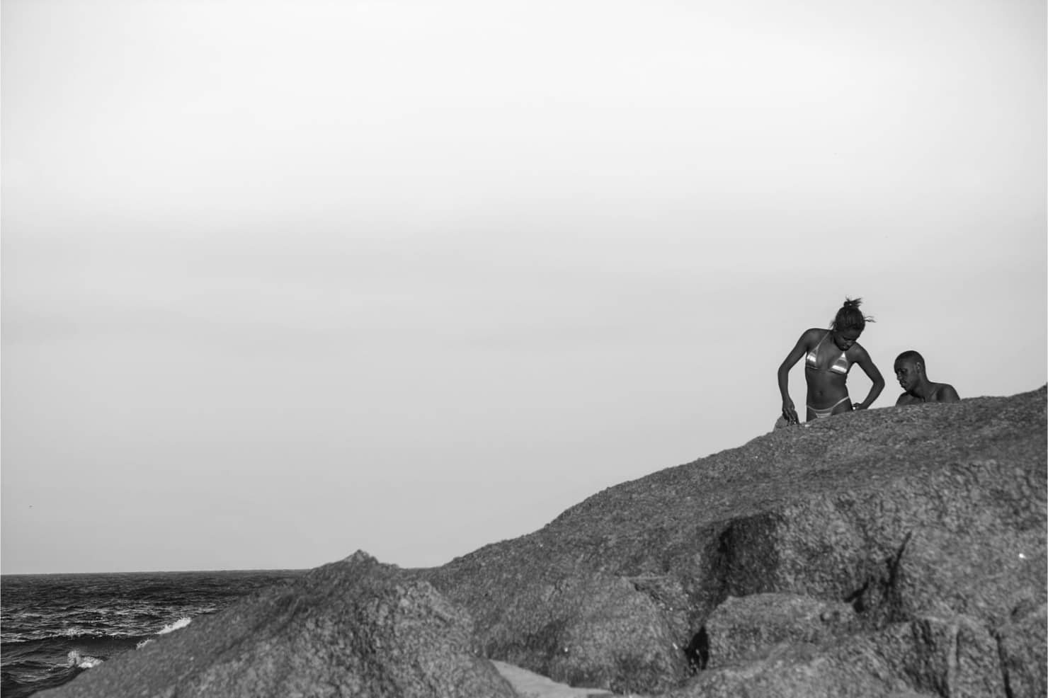 A Couple Hiding Behind Arpoador Rocks