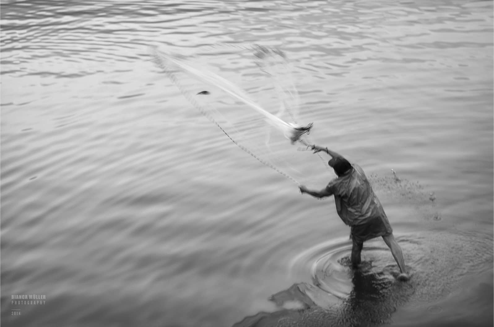 Fisherman in Lagoa Rodrigo de Freitas